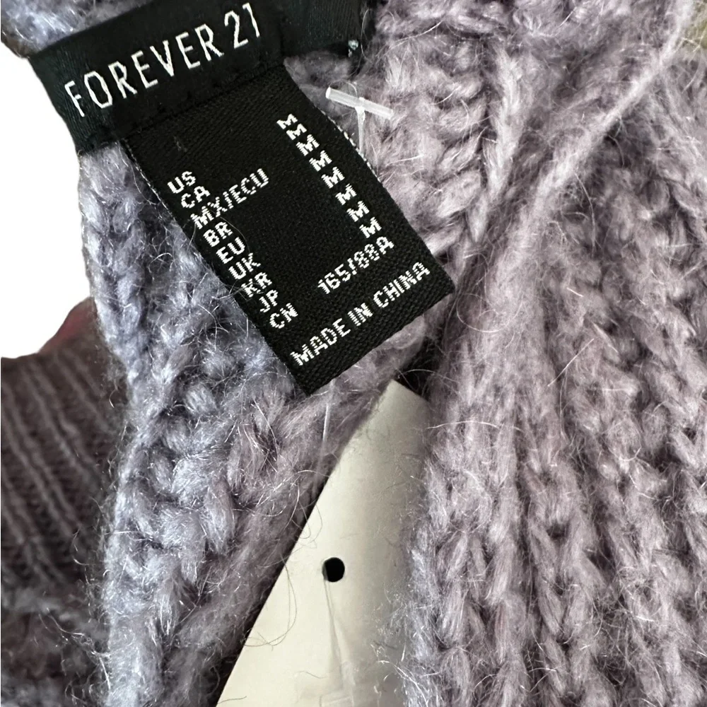 Forever 21 Lavender Deep-V Sweater - Picture 4 of 4